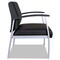Alera MetaLounge Series 30.51 in. x 26.96 in. x 33.46 in. Bariatric Guest Chair - Black/Silver